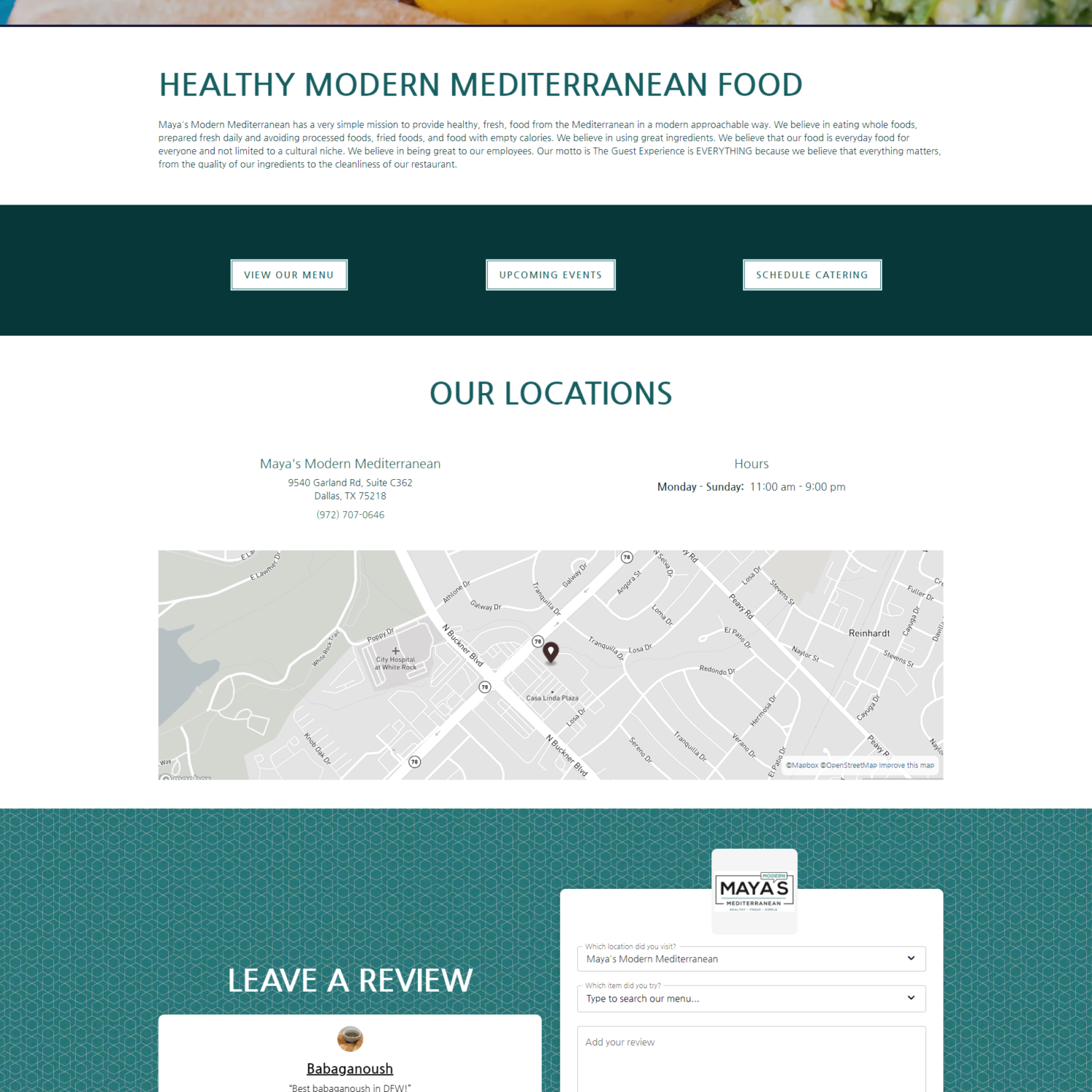 Maya's Modern Mediterranean